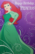 Little Mermaid Greeting Card Birthday &quot;Happy Birthday,Princess&quot; - £3.04 GBP