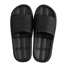 Home Slippers Men Women Non-slip Shoes Black 38 - £7.86 GBP