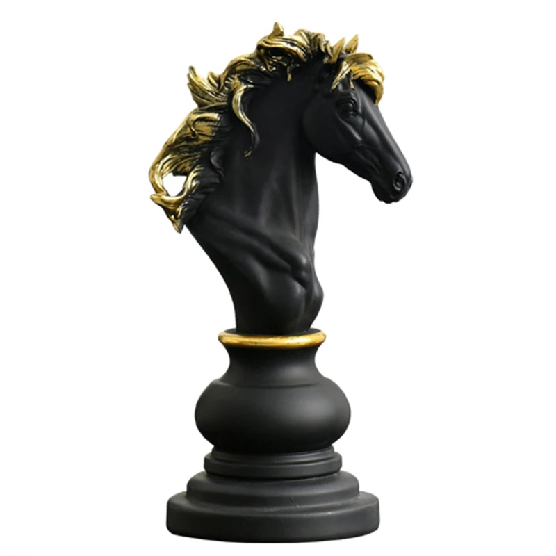 Resin Chess Pieces d Games Accessories International Chess Figurines Statue Retr - £80.93 GBP