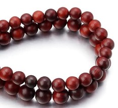 Natural Burmese Rosewood Beads Strands, Round, Coconut Brown - £6.02 GBP