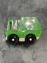 Fisher-Price Little People Recycle Truck Green Garage Truck New - £7.95 GBP