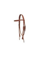 Horse Headstall Bridle New Cow Leather  Basket Weave Tooled Med Brown - £32.92 GBP