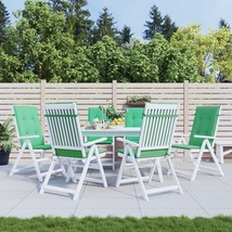  Highback Chair Cushion Set of 6 Green 100% polyester - $219.50 CAD