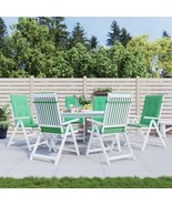  Highback Chair Cushion Set of 6 Green 100% polyester - $160.49