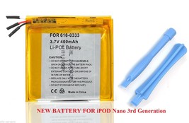 Replacement internal battery for ipod Nano 3 3rd gen 3G Generation A1236 4GB 8GB - £15.97 GBP