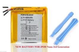 Replacement internal battery for ipod Nano 3 3rd gen 3G Generation A1236... - £15.17 GBP