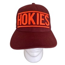 Virginia Tech Hokies Hat Cap Snap Back Rare Embroidered Sample Spell Out &#39;47 - £30.25 GBP