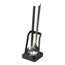 YAMAZAKI Home 2249 Tower Ladle Holder-Lid Stand for Utensils in Kitchen, Black 2 - $30.99