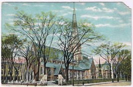 VINTAGE Montreal Quebec Postcard Christ Church Cathedral 1914 - £2.35 GBP