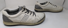 Ecco Men&#39;s Biom Hybrid 2 Golf Shoes White Gray YAK Leather US Size 11 EU... - £29.15 GBP