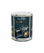 Retro Nikon Camera Art Ceramic Mug, Unique Photographer Gift, Coffee Cup - $19.01 CAD+