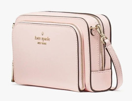 Kate Spade Staci Dual Zip Around Crossbody Peony Pink Leather KG036 NWT $259 FS - £77.83 GBP