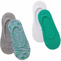 No Boundaries Liner Socks 4 Pack Women&#39;s Shoe Size 4-10 Green #03 - £7.16 GBP