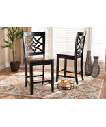 Braylin Two-Tone Dark Brown and Walnut Brown 2Pc Counter Stool Set - €186,94 EUR