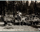 RPPC Hidden Valley Guest Ranch Cle Elum WA Clark Photo 5506 UNP Postcard J1 - $14.80