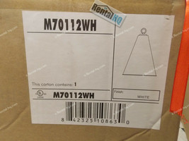 Savoy House M70112WH Meridian 27"x 18" One Light Pendant in White - $300.00