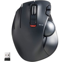 ELECOM EX-G Left-Handed Trackball Mouse, 2.4GHz Wireless, Thumb Control, 6-Butto - £49.17 GBP