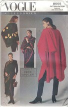 Vogue 8555 Cape, Shawls, Pouch Pattern by Bebe Winkler Misses One Size Uncut - £9.21 GBP