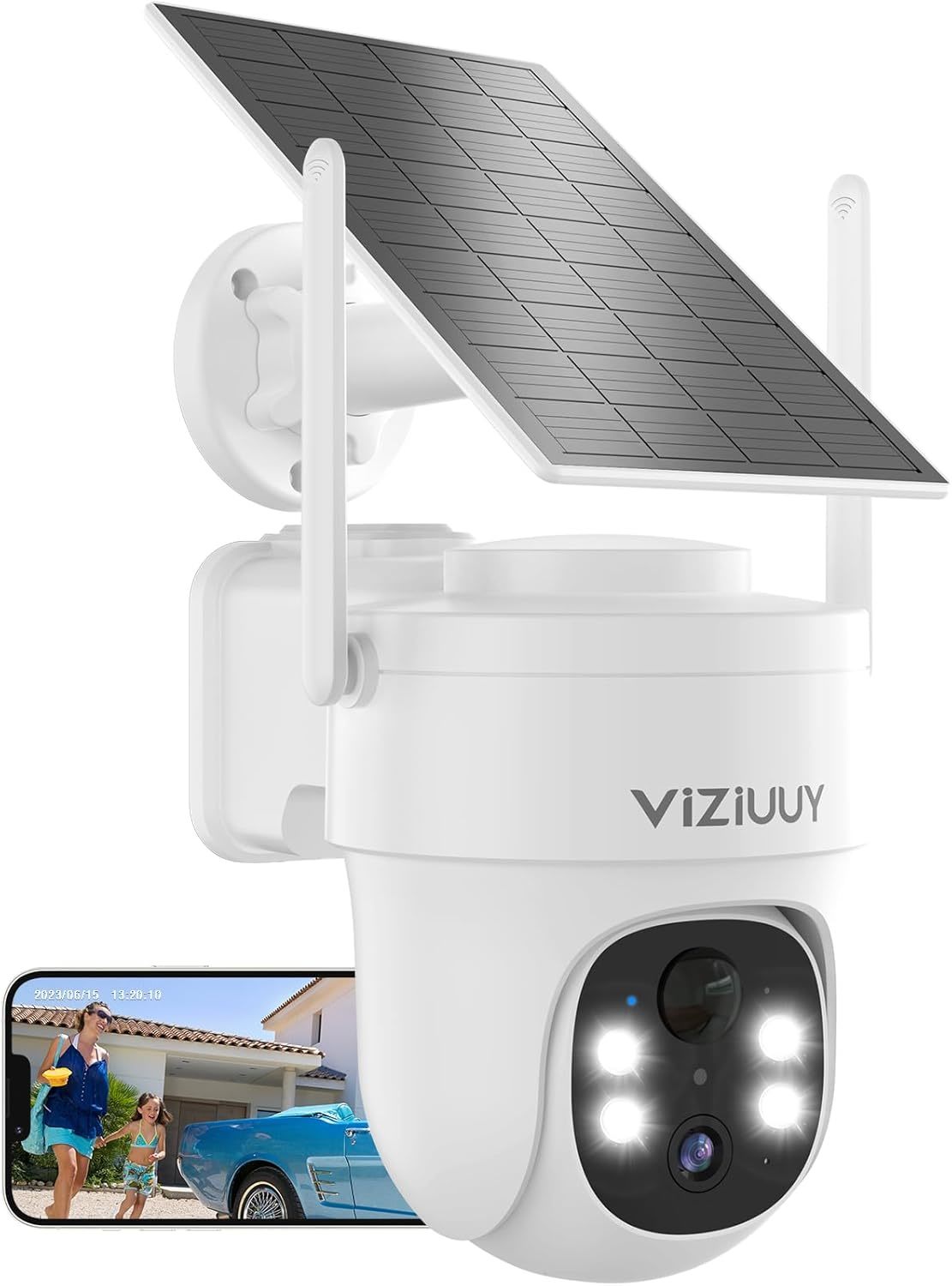 Wireless Outdoor 3Mp Pir Security Camera With 360° Tilt And Pan Capability, - $43.98