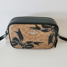 Coach CZ769 Bow Print Jamie Camera Bag Crossbody Handbag Tan Black Multi - $173.13