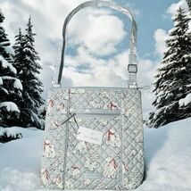 Vera Bradley Beary Merry Model Iconic Triple Zip Hipster Purse Christmas - $89.87