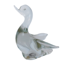 Vintage Murano Italy Art Glass Duck Figurine Paperweight - £35.43 GBP