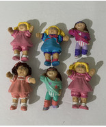 Vintage 1984 Cabbage Patch Kids Mini Dolls Lot of 6 Rare 2” PVC - £15.33 GBP