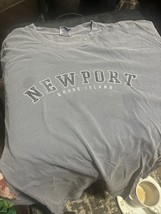 New Port Rhode Island T Shirt XL Vacation Shirt Camping Outdoor Wear Gra... - $4.99