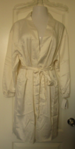 Flora Nikrooz Ivory Satin Robe size L/XL - £17.83 GBP