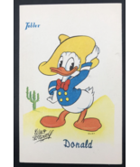 Vintage 1950s Walt Disney Tobler Chocolates Donald Duck Cowboy Postcard ... - £14.61 GBP