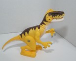 Universal Studios Jurassic World yellow Velociraptor sound light dinosau... - $12.86