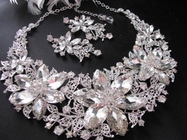 Statement Wedding  Necklace Bridal Necklace, Bridal Jewelry, Wedding Necklace -  - £44.75 GBP