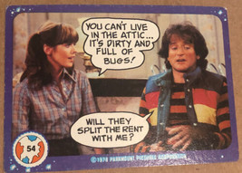 Vintage Mork And Mindy Trading Card #54 1978 Robin Williams Pam Dawber - £1.54 GBP