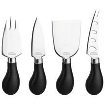Trudeau Maison 4pc Specialty Stainless Steel Cheese Knife Set with Black... - $14.95