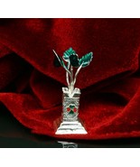 925 sterling silver holy basil Tulsi Plant rosary Plant puja article art... - $54.14 CAD