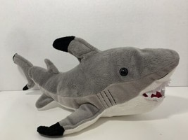 Fiesta North Carolina Aquariums plush gray white shark stuffed animal so... - $9.89