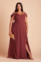 Birdy Grey DEVIN CONVERTIBLE DRESS CHIFFON ROSEWOOD CURVE 1X NEW NWT BRI... - $580.77 MXN
