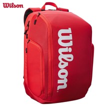 Wilson Super Tour Tennis Backpack Red Insulation Pocket Minimalist Design Racket - £181.71 GBP