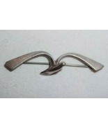 Vintage Stylized Seagull Pin Brooch signed PARKER STERLING Silver 5.64 g... - £15.63 GBP