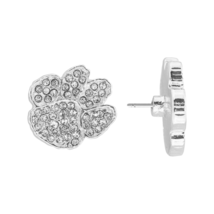 4095 Clemson Evermore Crystal Stud Logo Earrings - £12.65 GBP