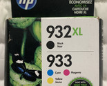 HP 932XL Black &amp; HP 933 Color Ink Set N9H62FN CN053AN N9H56FN Exp 9/2024... - £28.05 GBP