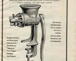 Universal Food Chopper &amp; White Mountain Ice Cream Freezer 1909 Magazine Ad  - £14.24 GBP