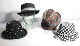 Fun Fedora Foursome: A Diverse Collection Of Vintage And Modern Hats - £23.19 GBP