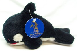 Vintage 1987 Sea World SHAMU KILLER WHALE 9&quot; Plush Stuffed Animal Toy NEW - $19.80
