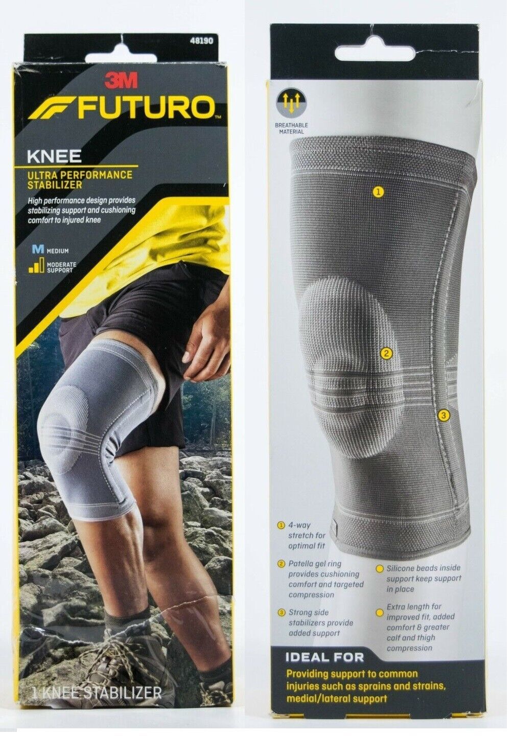 Futuro Knee Ultra Performance Stabilizer - Medium Size Moderate Support 48190 - $15.83