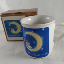 Vintage Hallmark Mugs You Brighten God&#39;s World Coffee Cup Mug with Gift Box - $9.89
