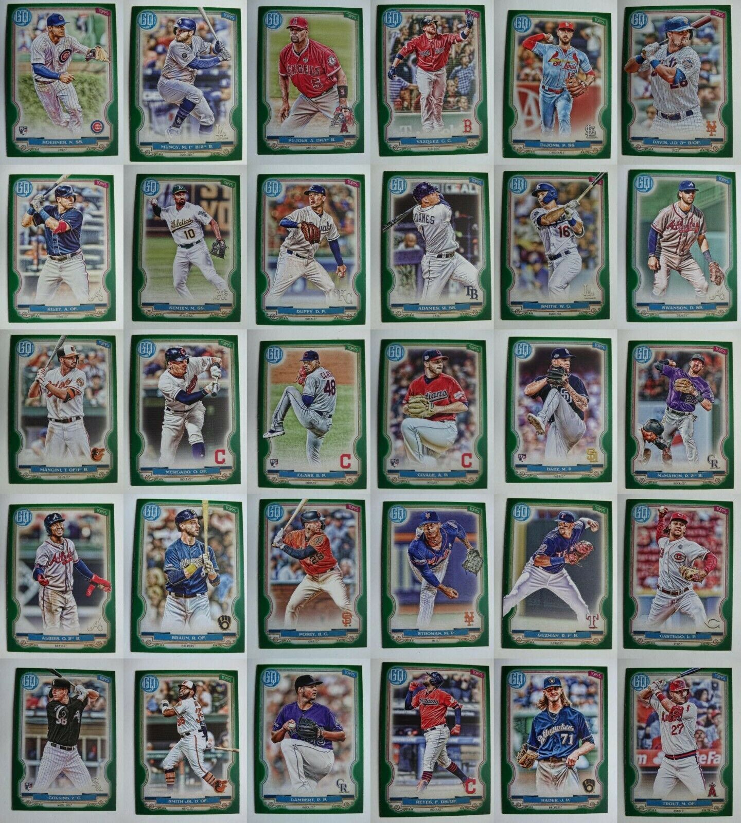 Primary image for 2020 Topps Gypsy Queen Green Parallel Complete Your Set You U Pick List 201-300