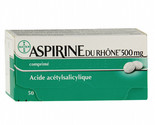2XPACKS Lot Aspirin 500 MG, to soothe symptomatic pain 2X 50 tablets  - £28.33 GBP