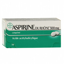 Aspirin 500 MG, to soothe symptomatic pain 2XPACKS Lot 2X 50 tablets  - £26.54 GBP
