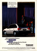 Vintage 1988 Silver Mercury Tracer Print Ad Advertisement Advertising - £4.30 GBP